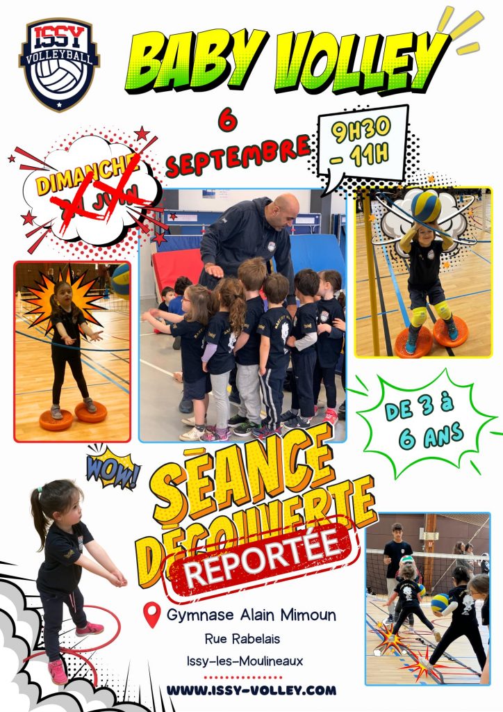 Report Portes ouvertes Baby-Volley – Dimanche 6 septembre